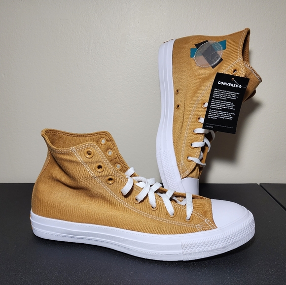 Converse Chuck Taylor All Star Hi Wheat Green Sneakers Mens Shoes Size 10 - Picture 10 of 11